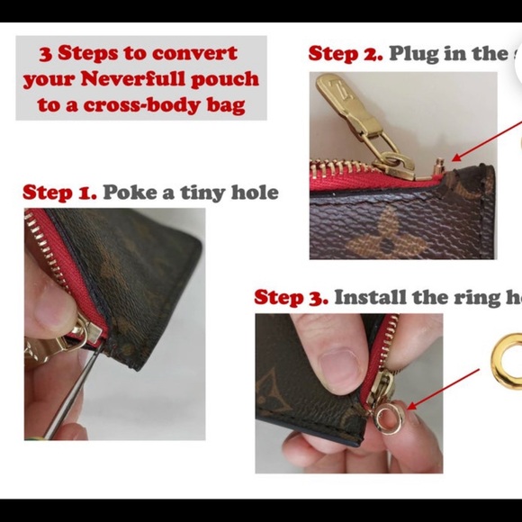 None Bags Neverfull Pouch Crossbody Conversion Kit Poshmark